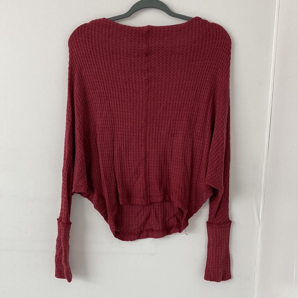 Free People Dolman Waffle Knit Sweater - Picture 4 of 4